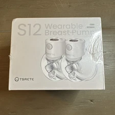 TSRETE S12 Lightweight Double Wearable Electric Breast Pump 2 Pack PINK. New