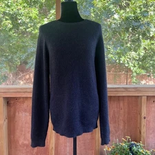 Club Monaco Women's Black Longline Pullover Sweater Size M