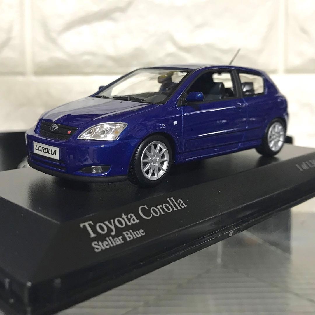 Toyota Corolla 2Door 1/43 Model Blue Used | eBay