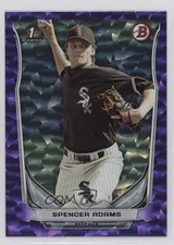 2014 Bowman Draft Purple Ice 7/99 Spencer Adams #DP42 c6h