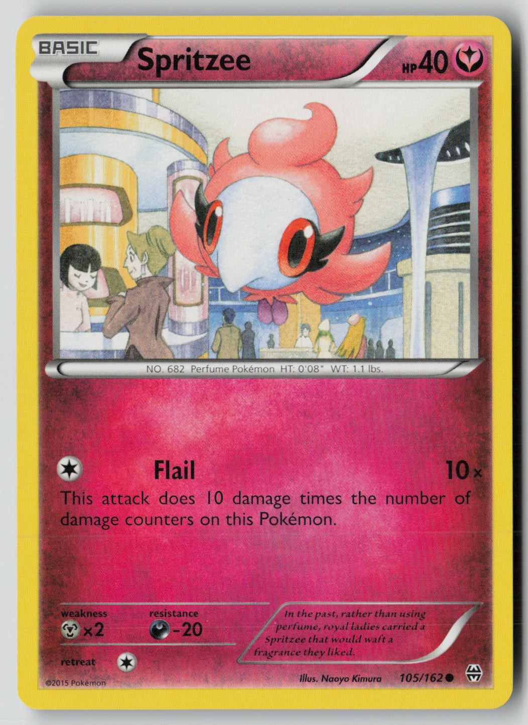 Spritzee 105/162 Common BREAKthrough Pokemon LP