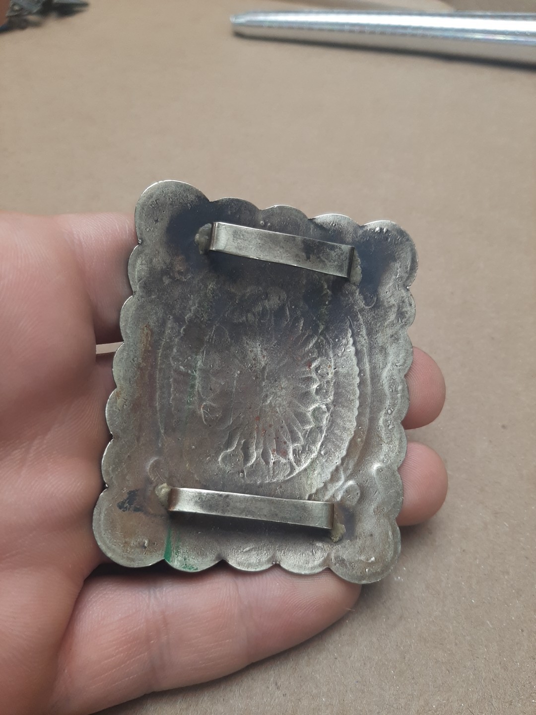 SILVER COLORED NATIVE AMERICAN BIG TURQUOISE BELT… - image 3