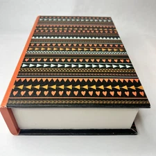 Book Safe Secret/Hidden/Conceal Storage Orange Hearts Decor 9.25x5.x2 Inside Md