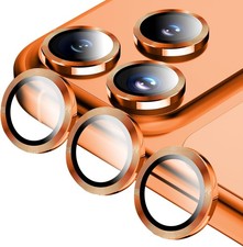 For iPhone 17 Pro Max Tempered Glass Camera Lens Protector Metal Ring