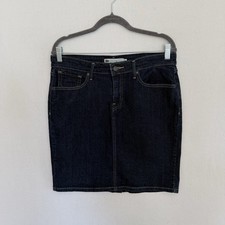 LEVI S Women s Size 31 Dark Wash Denim Jean Pencil Mini Skirt