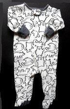 Girl Boy Bear Footed Sleeper 0 3 Months