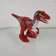 Robo Alive Rampaging Red Raptor Dinosaur Zuru 10" Action Figure | Tested
