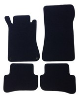 FußMatten Autoteppiche FüR Mercedes C-Klasse (W203) 2000 2007, Schwarz