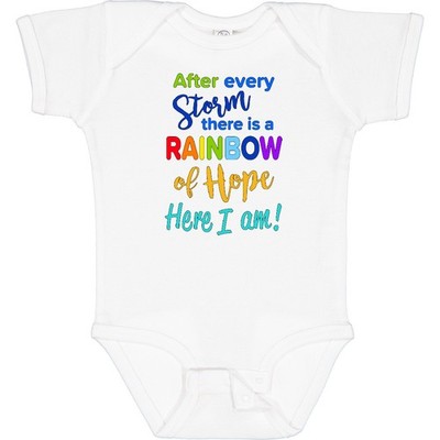 Inktastic After Every Storm, There Is A Rainbow Of Hope- Here I Baby Bodysuit