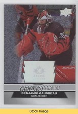 2023 Team Canada Juniors Patterned Foilboard Benjamin Gaudreau #79 READ 1d0j