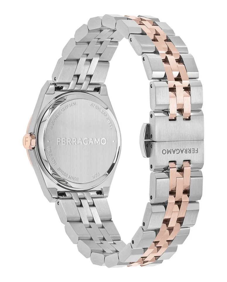 Reloj pulsera de moda Ferragamo para mujer de dos tonos 28 mm Foto 3 de 4