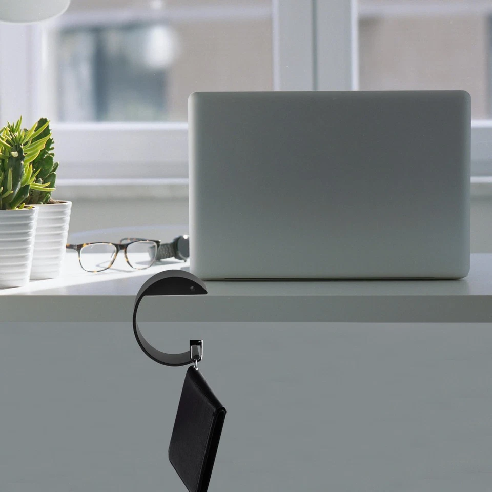  2 Pcs Appendi Borsa Da Tavolo Ganci Borse Gancio Scrivania Per Zainetto - Immagine 4 di 4