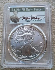 2017 SILVER EAGLE PCGS MS69 FS THOMAS CLEVELAND U.S MINT AIP MASTER DESIGNER