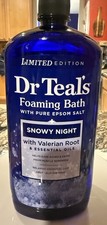 Dr Teal's LIMITED EDITION Snowy Night Epsom Salt Soak  Foaming Bath New 34 Oz