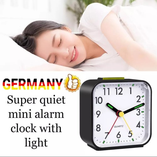 Leise Ohne Ticken Wecker Analog Seniorenwecker mit Schlummerfunktion Nachtlicht - Bild 13 von 15