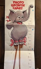 New Vintage Growth Chart Baby Nursery Decor Hanging elephant