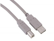 Hama 1,8m USB-Kabel 2.0 Anschlusskabel USB-A auf USB-B-Stecker Drucker Hub PC ..