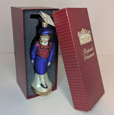 American Girl MOLLY Glass Ornament 1999 Retired Handcrafted Poland Pleasant Co