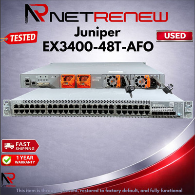 Juniper Networks EX3400-48T-AFO 48-Port Gigabit Ethernet Switch