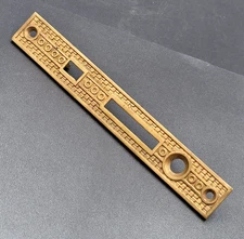 Antique Bronze Ornate Mortise Door Lock Repair Part Face Plate Only 7 5/8"
