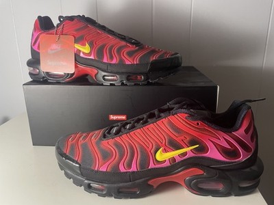 supreme x nike air max plus tn university red