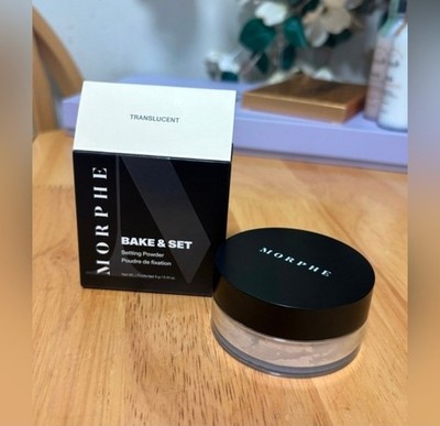 Morphe Cosmetics Set & Bake Setting Powder In Translucent 0.31oz Full Size