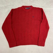 Chaps Knitted Jumper Patterned Chunky Knit Sweater Men's Xl
