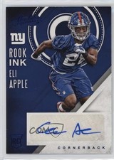 2016 Panini Absolute Rook Ink Blue Eli Apple #17 Auto v9t