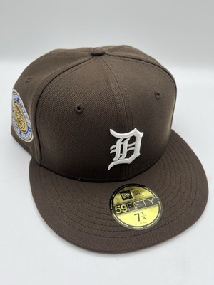 New Era Detroit Tigers Brown 59FIFTY Fitted Hat Cap Sz 7 1/4 World