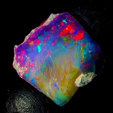 20 Ct Piece Black dry Opal Rough, Natural Cut Grade Opal Rough, Ethiopian Opal
