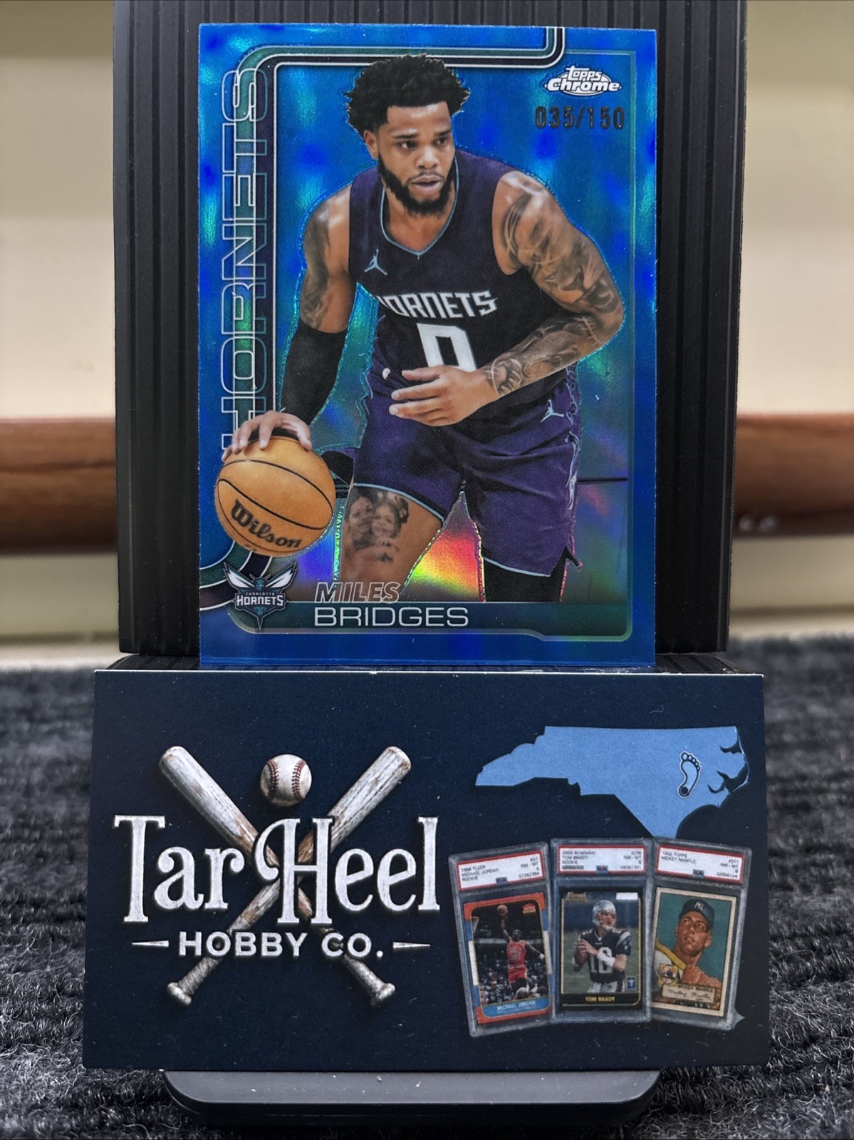 2025-26 Topps Chrome - Miles Bridges #30 Blue Refractor /150