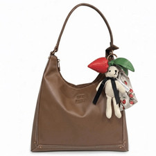 Steve Madden Tan Hobo Bag with Charm