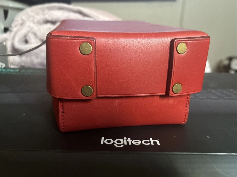 Vintage. Caja de cuero Coach roja Foto 3 de 4