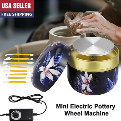 Mini Pottery Wheel, Small Pottery Wheel, Adjustable Speed Electric Clay Wheel