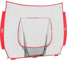 GoSports Replacement Baseball Softball Net 7 ft x 7 ft Compatible Red