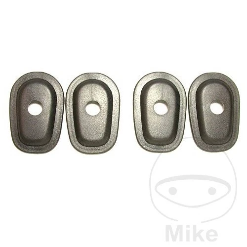 Jeu de plaques d'adaptation pour clignotants, noir pour Kawasaki KLE Z ZR ZRX ZX - Photo 1/1