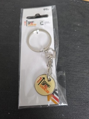Cancer Research -STAND UP TO CANCER BLACK SU2C KEYRING TROLLEY TYPE RARE NEW 