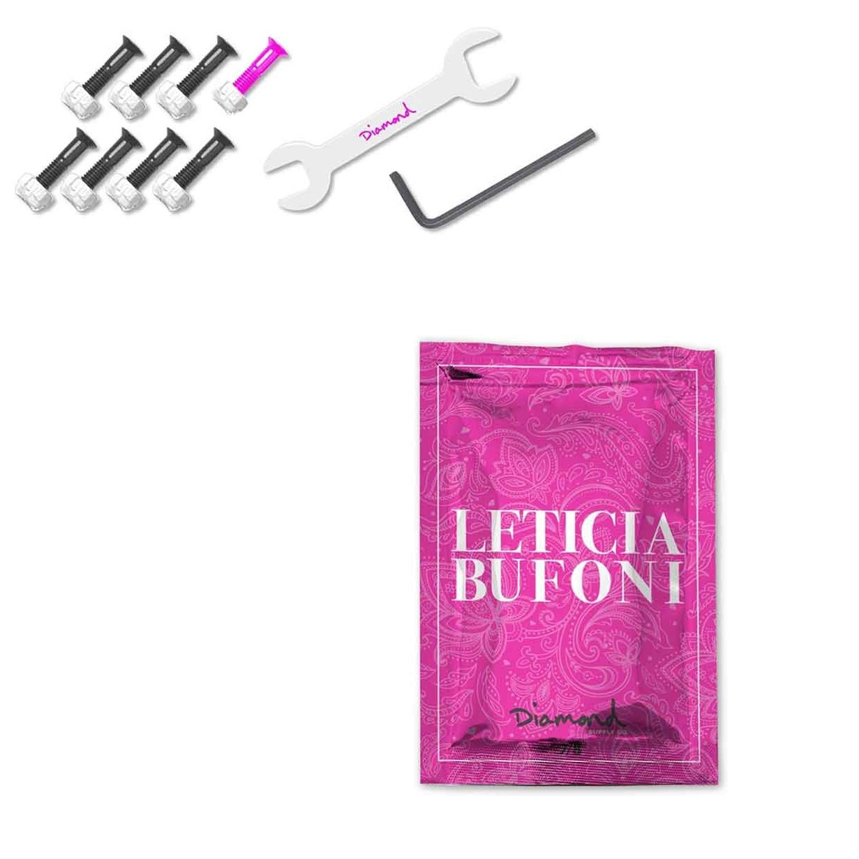 Mounting Hardware Leticia Bufoni Black/pink 7/8" Allen