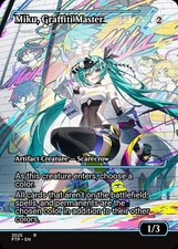 FTP Painter's Servant Foil Borderless MTG Hatsune Miku Ver