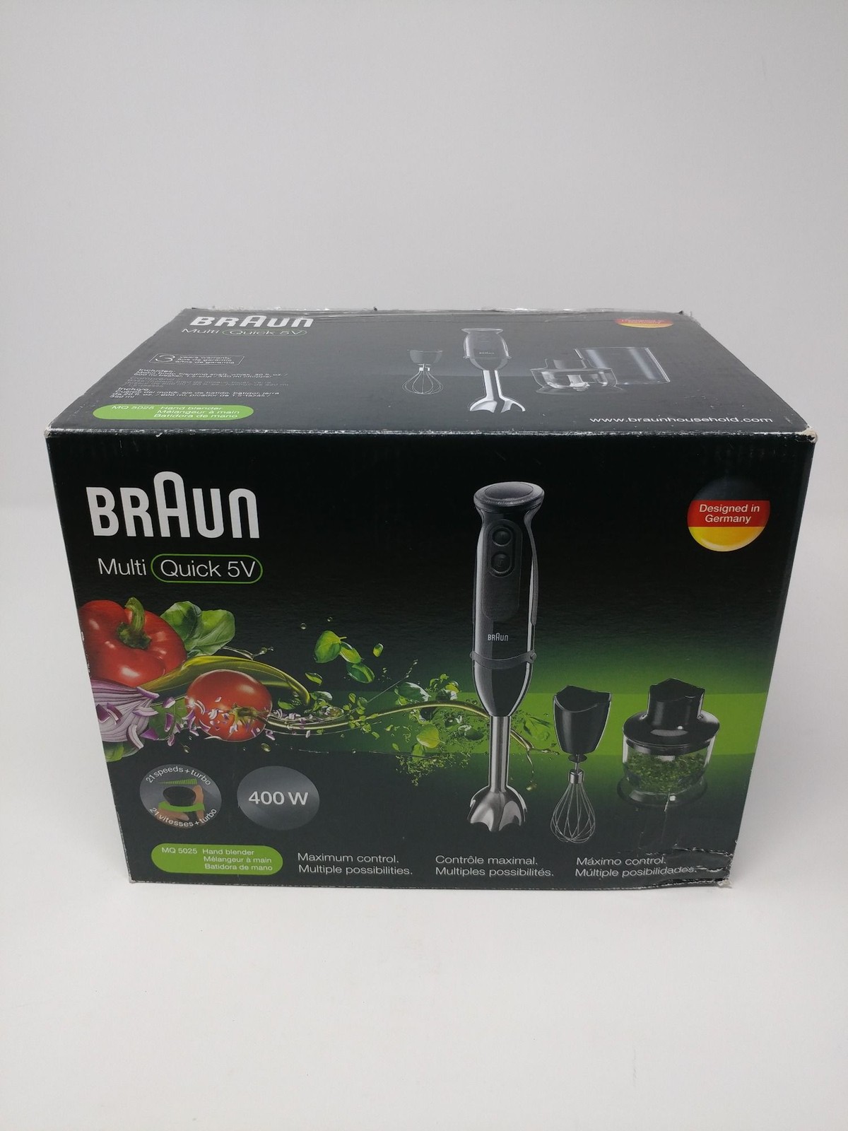 Braun MultiQuick 5 Vario MQ5025 Hand Blender Immersion Set 4