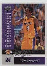2008-09 Upper Deck Los Angeles Lakers Dynasty Kobe Bryant #LAL-1 HOF n1u