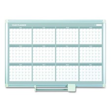 MasterVision Magnetic Dry Erase Calendar Board 36 x 24 White GA03106830