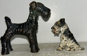 Vienna Bronze Terrier Dog Figurines