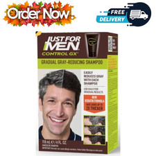 Just For Men Control GX Grey Reducing Daily Shampoo Gradual Hair Color Free Deli