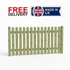 Durable Handcrafted Wooden Picket Fence Panels – 3ft x 6ft (Treated for Outdoor