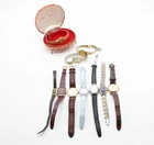 F x 10 Vintage Ladies Seiko Quartz Wristwatches Including V700-6091 Etc N/T