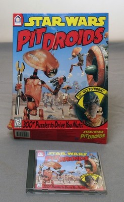 Star Wars Pit Droids Lucas Learning Scholastic Computer Game 2002 for PC Vintage