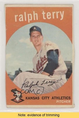1959 Topps Ralph Terry #358 READ sp8