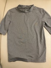 Cat Jack - Boys Rash Guard - Short Sleeve, Size Kids Small 6/7 Gray