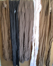 5 Vintage Pantyhose Lot Legg's Sheer Energy Active Support Gray Tan Brown Nylons